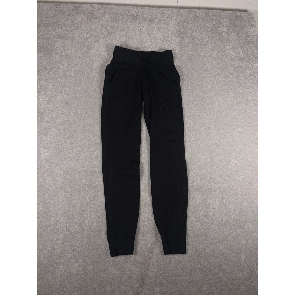 LULULEMON Ready To Rulu *Updated 29" Black Jogger Pants Womens Size 2 Drawstring